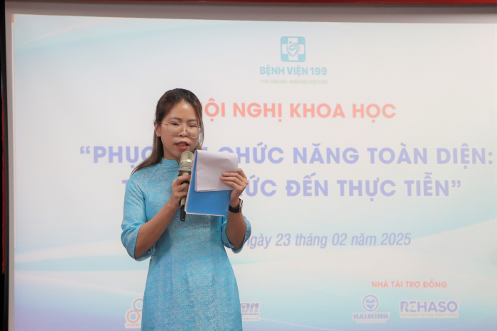 Diễn đàn khoa học và tinh thần kết nối qua Hội nghị phục hồi chức năng tại Bệnh viện 199
